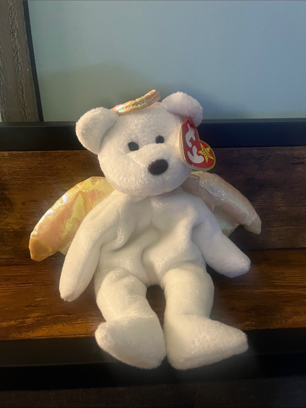 Vintage case kept Ty beanie baby “Halo”
